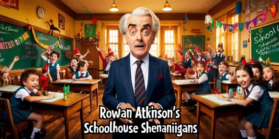Festive Follies: Rowan Atkinson's Schoolhouse Shenanigans img