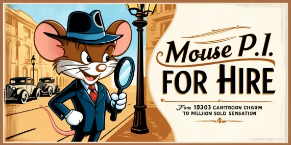 From 1930s Cartoon Charm to Million-Sold Sensation: The Story of Mouse P.I. For Hire img