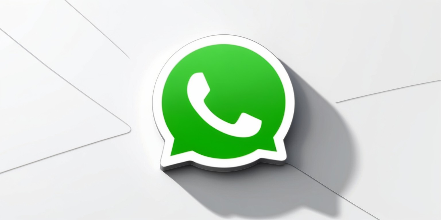 A sleek, modern, and minimalist illustration of the WhatsApp messenger app icon, featuring a bright green speech bubble with a white phone receiver inside, set against a crisp white background, with clean lines, subtle shadows, and a slight 3D effect to give it a pop of depth, the entire composition exuding a sense of contemporaneity and digital communication.