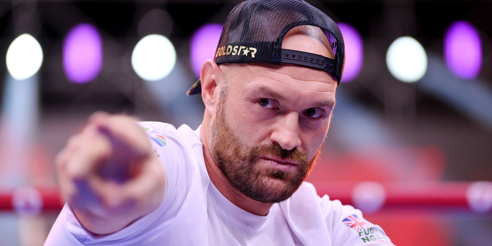 Tyson Fury in cap